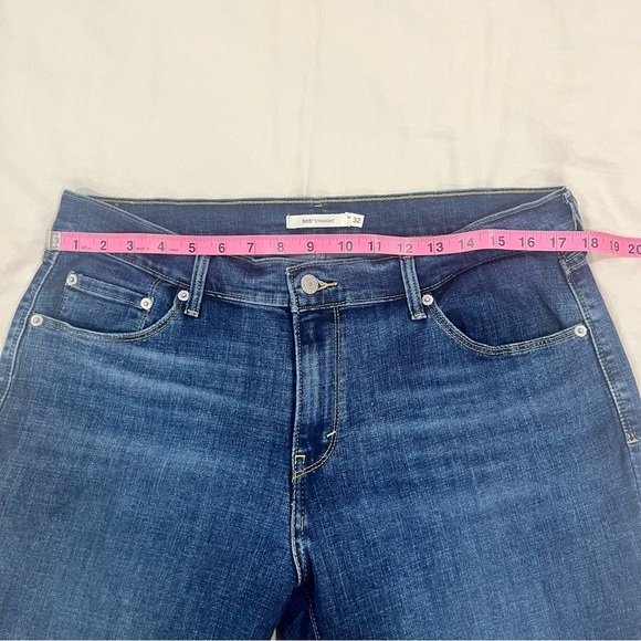 Levi's 505 Straight Jeans Dark Wash - Picture 6 of 7